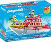 70147 PLAYMOBIL® City Action, Ugunsdzēsības glābšanas laiva cena un informācija | Konstruktori | 220.lv