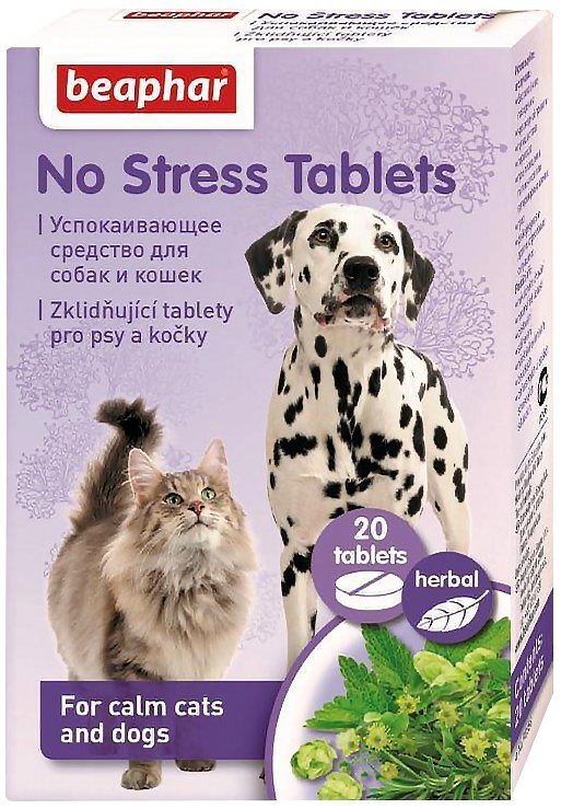 Beaphar nomierinošas tabletes suņiem No Stress, 20 gab. cena un informācija | Vitamīni, uztura bagātinātāji, pretparazītu līdzekļi suņiem | 220.lv
