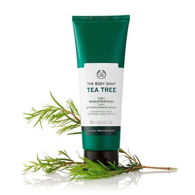 Sejas skrubis The Body Shop Tea Tree 3 in 1 125 ml цена и информация | Sejas ādas kopšana | 220.lv