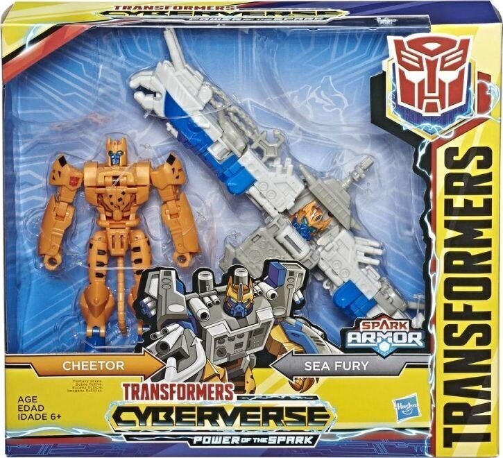 Figūriņa ar piederumiem Hasbro Transformers Cyberverse Spark Armor, 25 cm cena un informācija | Rotaļlietas zēniem | 220.lv