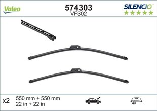 Valeo Silencio VF302 550/550mm stikla tīrītāju kompl. AUDI, SEAT цена и информация | Дворники | 220.lv