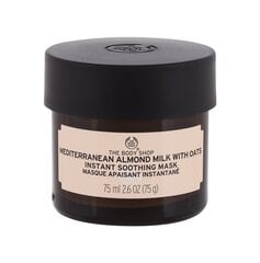 Nomierinoša sejas maska The Body Shop Mediterranean Almond & Oats 75 ml cena un informācija | Sejas maskas, acu maskas | 220.lv