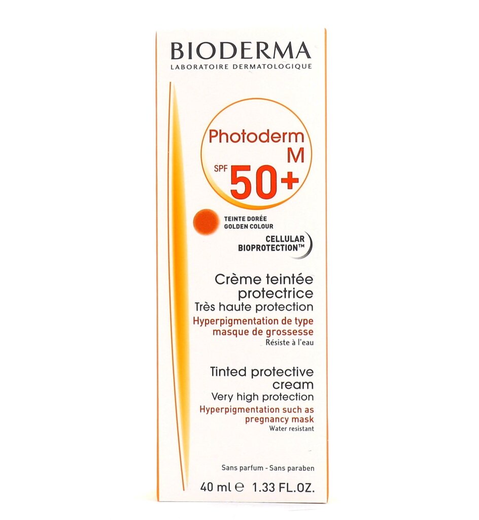 Sejas sauļošanas krēms Bioderma Photoderm M 50+ 40 ml cena un informācija | Sauļošanās krēmi | 220.lv