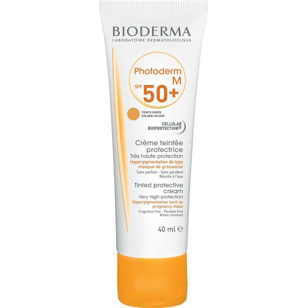 Sejas sauļošanas krēms Bioderma Photoderm M 50+ 40 ml cena un informācija | Sauļošanās krēmi | 220.lv