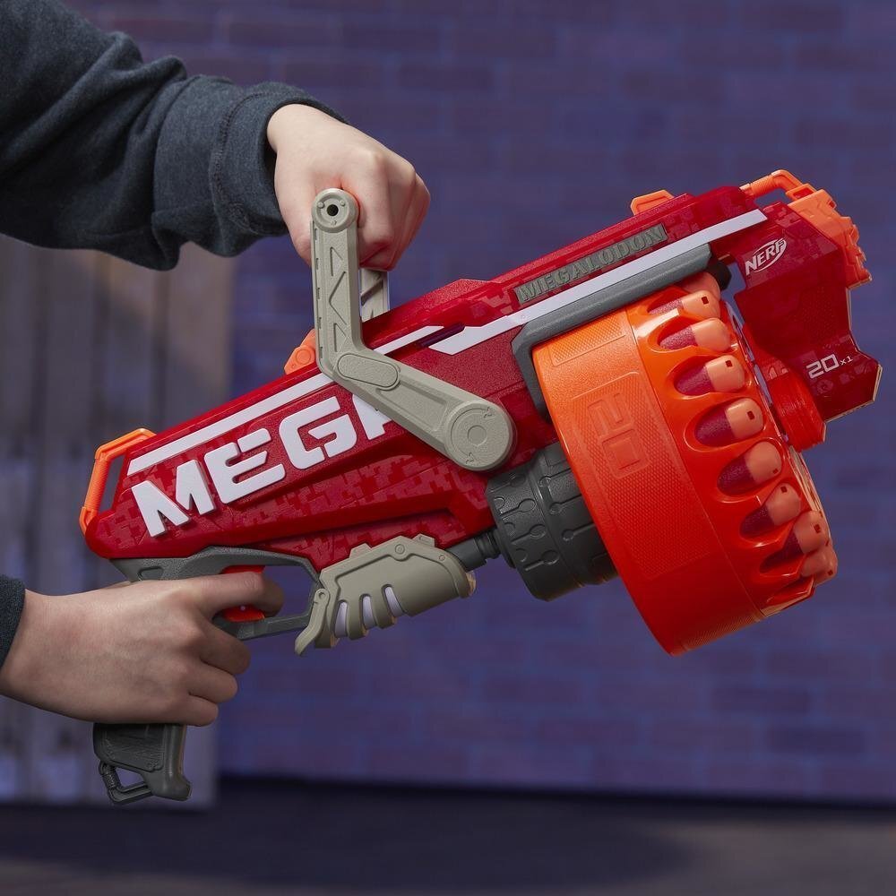 Rotaļlietu šaujamierocis-blasteris Hasbro Nerf Mega Megalodon, E4217 cena un informācija | Rotaļlietas zēniem | 220.lv