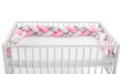 Bērnu gultiņas aizsardzība 210cm, rozā, Sensillo , 2221 цена и информация | Bērnu drošības preces | 220.lv
