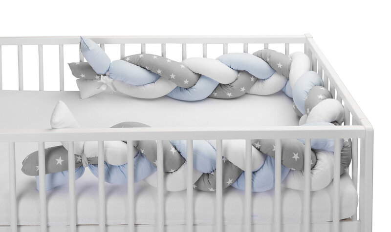 Bērnu gultiņas aizsardzība 210cm, zila, Sensillo , 2222 cena | 220.lv