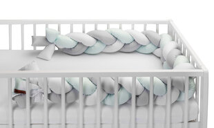 Bērnu gultiņas aizsardzība 210cm, piparmētras krāsas, Sensillo , 2223 cena un informācija | Bērnu drošības preces | 220.lv