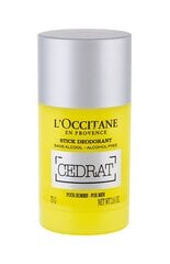 Карандашный дезодорант L'Occitane Cedrat для мужчин 75 g цена и информация | Парфюмированная мужская косметика | 220.lv