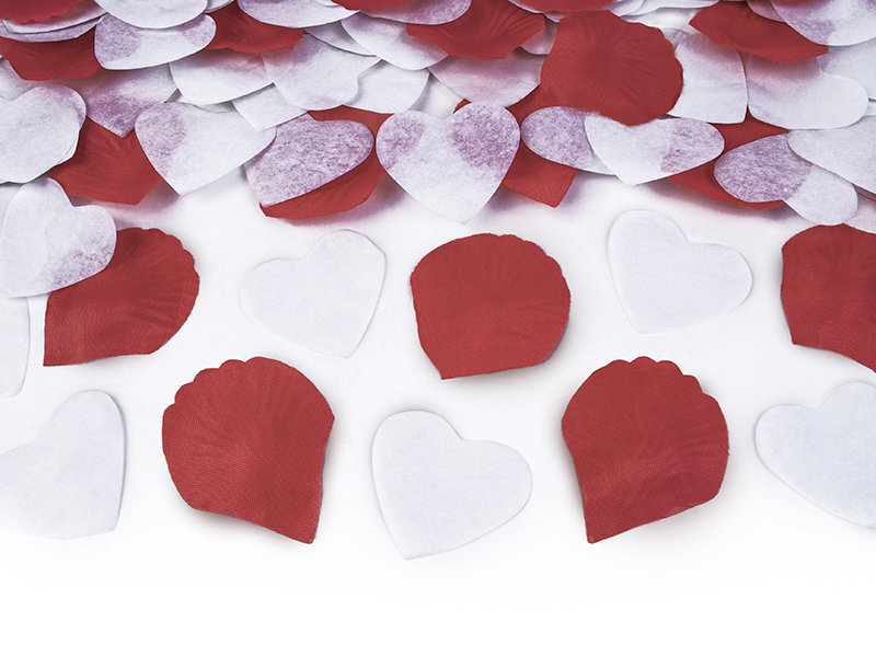 Konfeti lielgabals - rožu ziedlapiņas un sirdis, 30 cm cena un informācija | Svētku dekorācijas | 220.lv