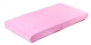 Sensillo Jersey palags ar gumiju, rozā, 120x60, 2207 cena un informācija | Palagi | 220.lv