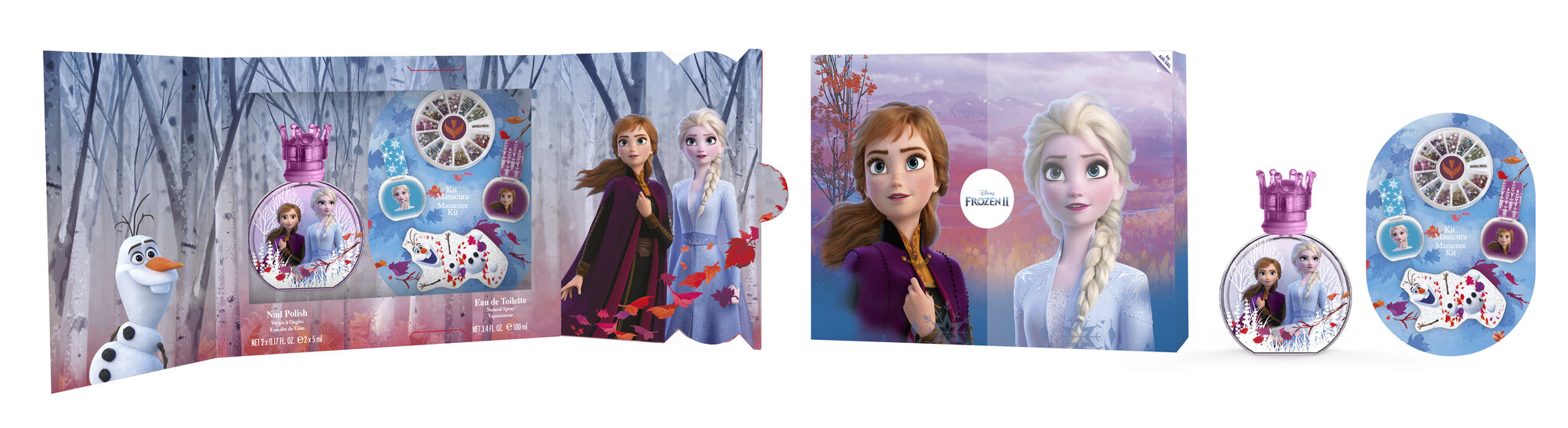 Kosmētikas komplekts Disney Frozen II meitenēm цена и информация | Bērnu smaržas | 220.lv