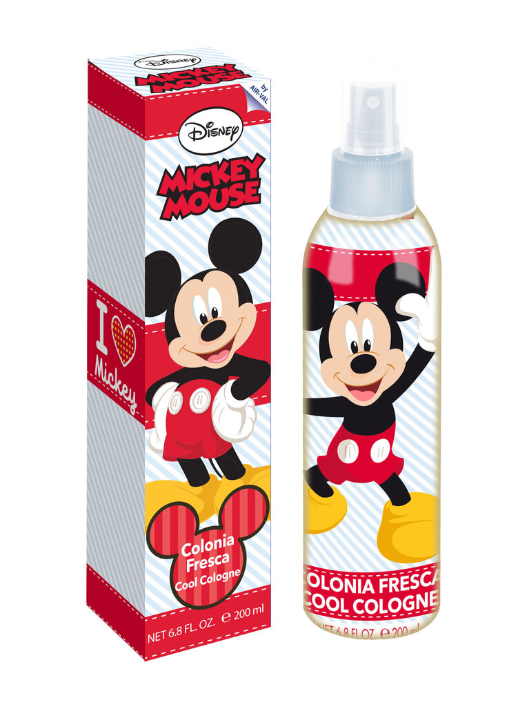 Aromātisks ķermeņa sprejs Disney Mickey Mouse bērniem 200 ml цена и информация | Bērnu kosmētika, līdzekļi jaunajām māmiņām | 220.lv