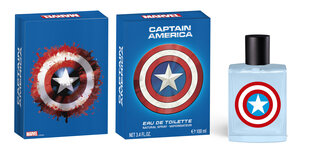 Marvel Captain America EDT туалетная вода для мальчиков 100 мл цена и информация | Духи для детей | 220.lv