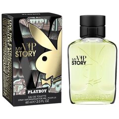 Tualetes ūdens Playboy My Vip Story EDT vīriešiem 60 ml cena un informācija | Vīriešu smaržas | 220.lv