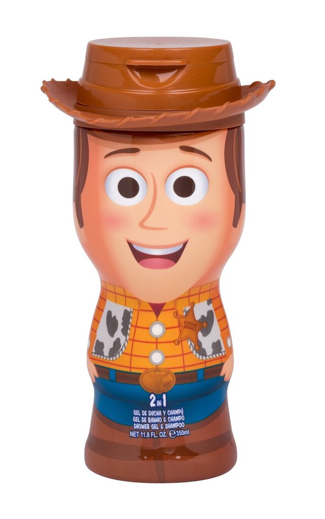 Šampūns un dušas želeja zēniem Disney Rotaļlietu stāsts 4 (Toy Story 4) Woody 350 ml цена и информация | Bērnu kosmētika, līdzekļi jaunajām māmiņām | 220.lv