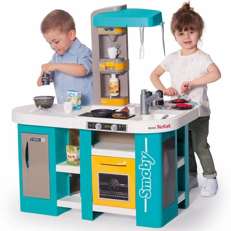 Rotaļu virtuve ar skaņām un aksesuāriem Smoby Tefal Studio XL cena un informācija | Rotaļlietas meitenēm | 220.lv