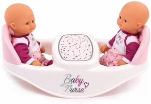 Leļļu-dvīņu barošanas krēsls Smoby Baby Nurse, 220344 цена и информация | Игрушки для девочек | 220.lv