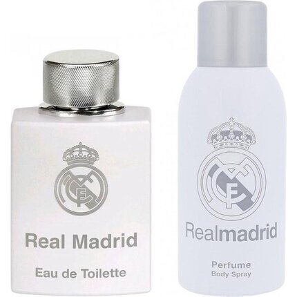 Komplekts EP Line Real Madrid vīriešiem: tualetes ūdens EDT 100 ml + izsmidzināms dezodorants 150 ml цена и информация | Vīriešu smaržas | 220.lv