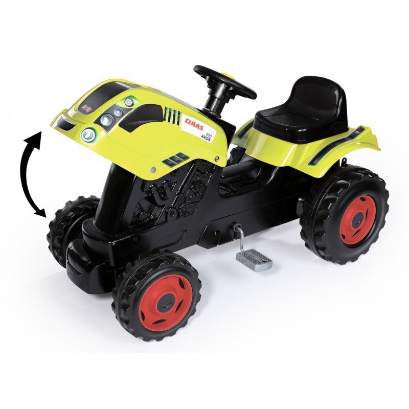Pedāļu minamais traktors ar piekabi Smoby Claas Arion 400, zaļš cena un informācija | Rotaļlietas zīdaiņiem | 220.lv