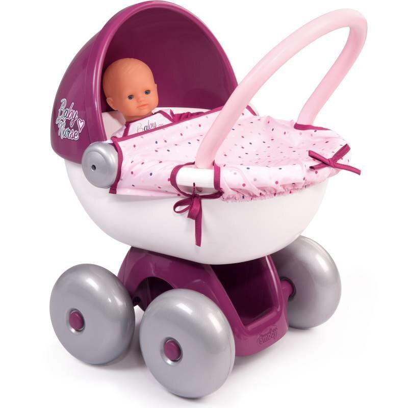 Leļļu rati Smoby Baby Nurse, 220348 cena un informācija | Rotaļlietas meitenēm | 220.lv