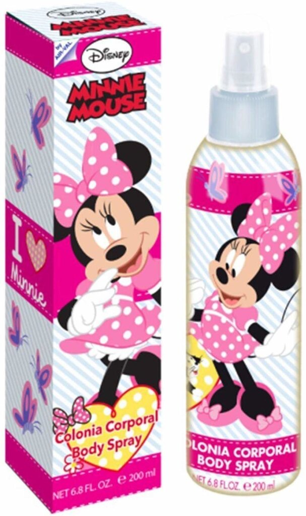 Ķermeņa sprejs meitenēm Disney Pelīte Minnija (Minnie) 200 ml цена и информация | Bērnu kosmētika, līdzekļi jaunajām māmiņām | 220.lv