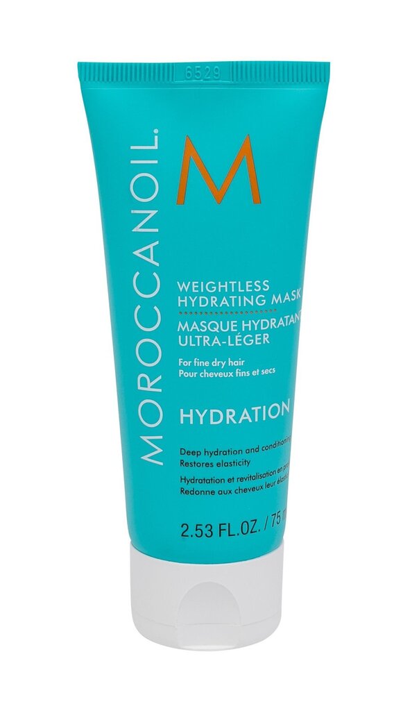 Mitrinoša matu maska Moroccanoil Weightless 75 ml cena un informācija | Matu uzlabošanai | 220.lv