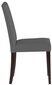 2-u krēslu komplekts Lucca, pelēks/tumši brūns cena un informācija | Virtuves un ēdamistabas krēsli | 220.lv