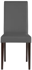 Набор из 2 стульев Лукка, серый/темно-коричневый цена и информация | Стулья для кухни и столовой | 220.lv