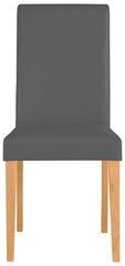 Набор из 2 стульев Lucca, серый/светло-коричневый цена и информация | Стулья для кухни и столовой | 220.lv