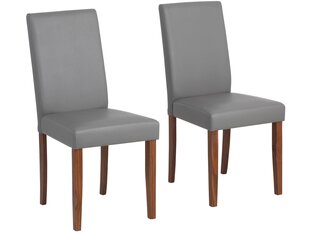 Набор из 2 стульев Lucca, серый/коричневый цена и информация | Стулья для кухни и столовой | 220.lv