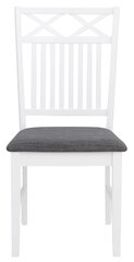 2-u krēslu komplekts Flik, balts/pelēks cena un informācija | Virtuves un ēdamistabas krēsli | 220.lv