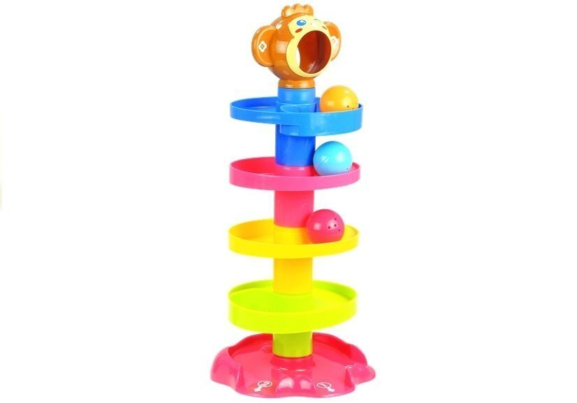 Krāsains tornis-labirints цена и информация | Rotaļlietas zīdaiņiem | 220.lv