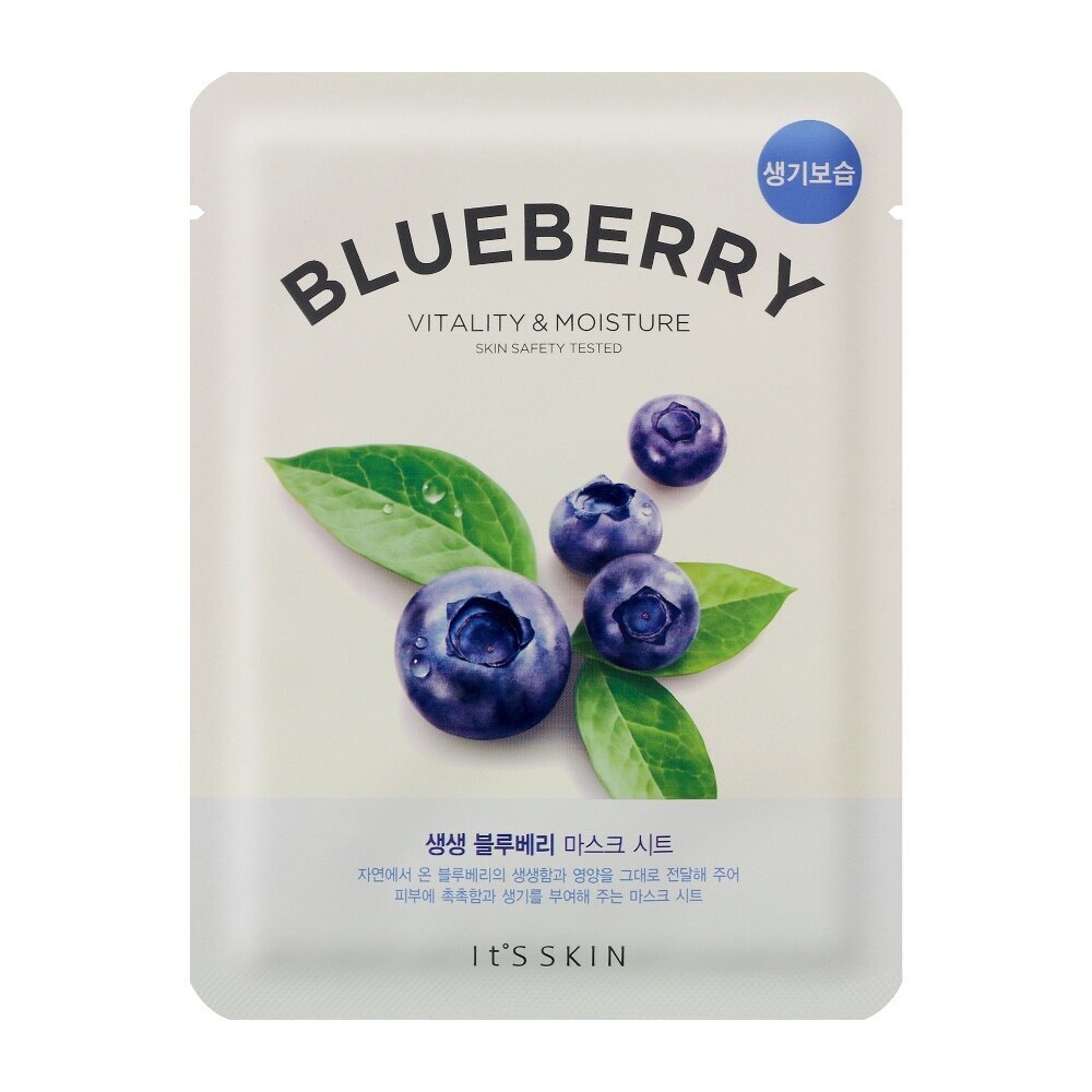 Mitrinoša sloksnes sejas maska It's Skin Blueberry 20 ml cena un informācija | Sejas maskas, acu maskas | 220.lv