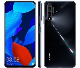 Huawei Nova 5T, 128Гб, Dual SIM, Black цена и информация | Мобильные телефоны | 220.lv