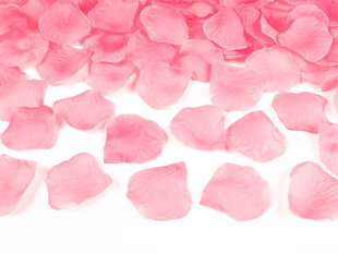 Dekoratīvas rožu ziedlapiņas, gaiši rozā, 1 kaste/100 iepak. (1 iepak./100 gab.) cena un informācija | Svētku dekorācijas | 220.lv