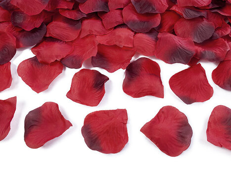 Dekoratīvas rožu ziedlapiņas, sarkanas, 1 iepak./500 gab. cena un informācija | Svētku dekorācijas | 220.lv