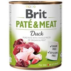 Brit Care Duck Paté & Meat консервы для собак 800г цена и информация | Консервы для собак | 220.lv