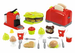Brokastu pagatavošanas rotaļu komplekts ar kafijas automātu un tosteri Ecoiffier cena un informācija | Rotaļlietas meitenēm | 220.lv