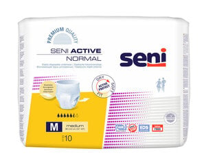 SENI Active Normal premium Medium autiņbiksītes-biksītes,10gab. cena un informācija | Tamponi, higiēniskās paketes, ieliktnīši | 220.lv