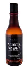 Šampūns-kondicionieris-dušas želeja vīriešiem Redken Brews 3in1 300 ml cena un informācija | Šampūni | 220.lv