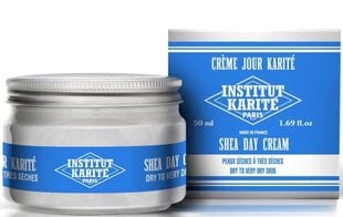 Дневной крем для лица для сухой кожу Institut Karite Paris Shea Milk Cream 50 мл цена и информация | Наносите на чистую кожу лица. Подержите около 10-15 минут и смойте водой. | 220.lv