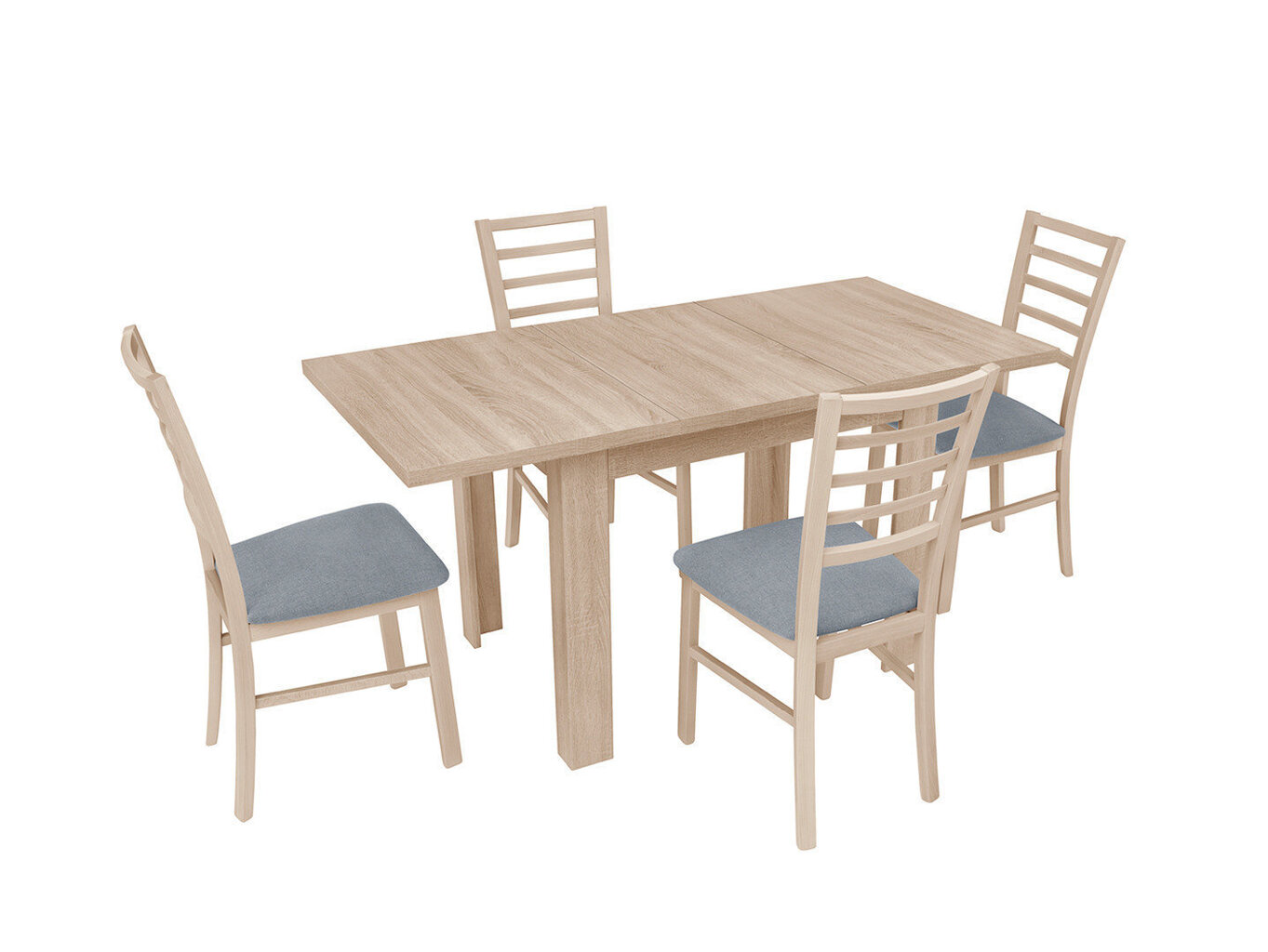 Pusdienu galds BRW Simple, ozola krāsas cena un informācija | Virtuves galdi, ēdamgaldi | 220.lv