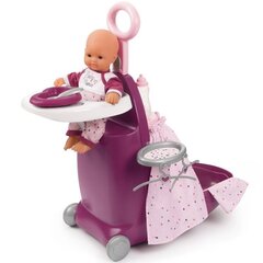 Кукольный стульчик, детская кроватка и чемодан в одном с аксессуарами Simba Smoby Baby Nurse 3 в 1, 220346 цена и информация | Игрушки для девочек | 220.lv