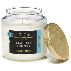 Candle-Lite aromātiska svece ar vāciņu Sea Salt Ginger, 396 g cena un informācija | Sveces un svečturi | 220.lv