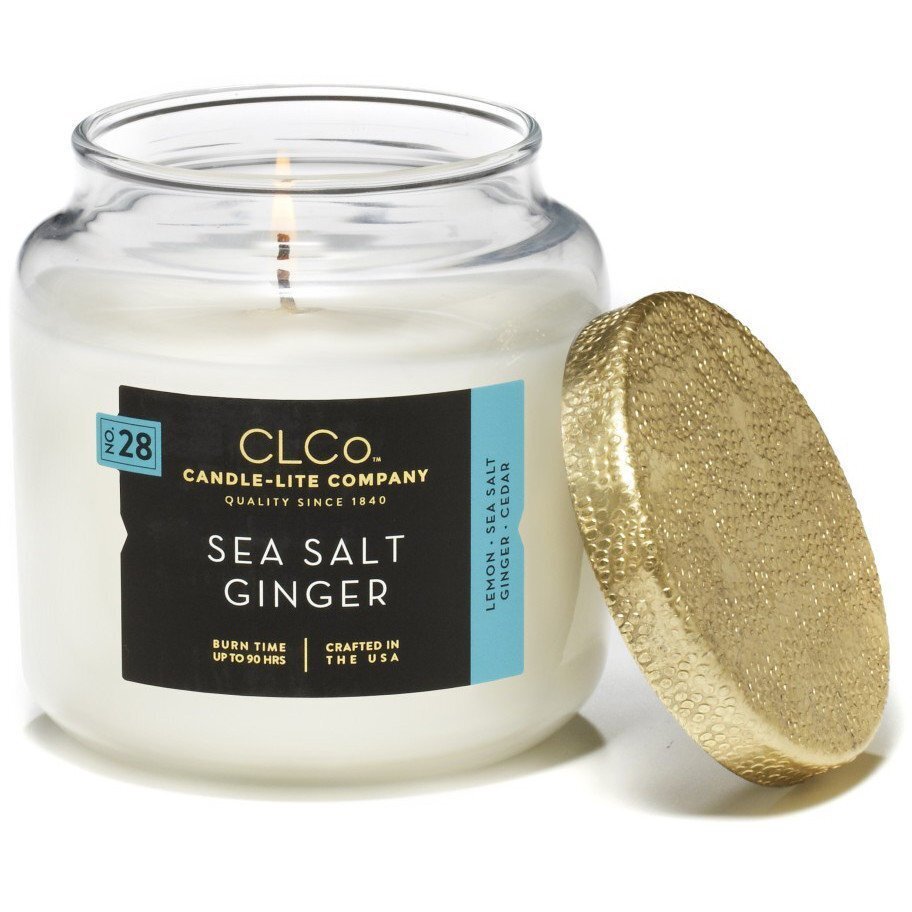 Candle-Lite aromātiska svece ar vāciņu Sea Salt Ginger, 396 g цена и информация | Sveces un svečturi | 220.lv
