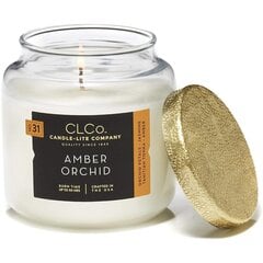 Candle-Lite aromātiska svece ar vāciņu Amber Orchid, 396 g cena un informācija | Sveces un svečturi | 220.lv