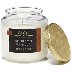 Candle-Lite aromātiska svece ar vāciņu Bourbon Vanilla, 396 g cena un informācija | Sveces un svečturi | 220.lv