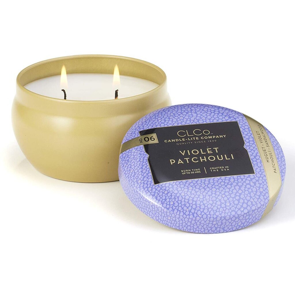 Candle-Lite aromātiska svece Violet Patchouli, 177 g cena un informācija | Sveces un svečturi | 220.lv
