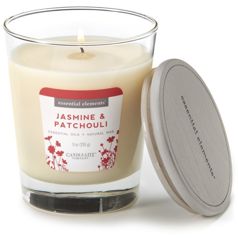 Candle-Lite aromātiska svece ar vāciņu Jasmine & Patchouli, 255 g cena un informācija | Sveces un svečturi | 220.lv